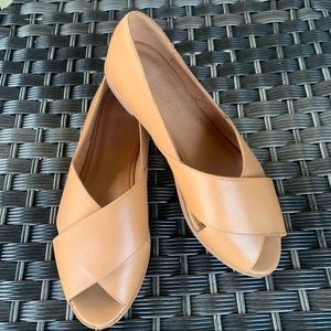 Madewell The Blaine Crisscross Flat in Leather Size 7.5